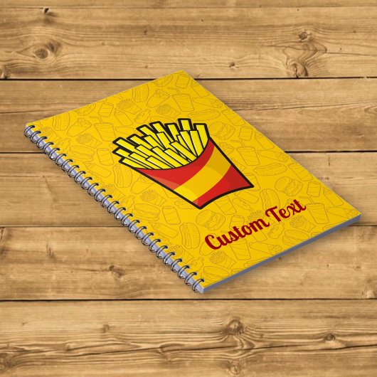 French Fries Notebook Notizblock