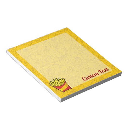 French Fries Notepad Notizblock (angewinkelt)