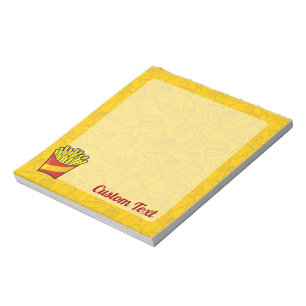 French Fries Notepad Notizblock