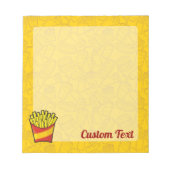 French Fries Notepad Notizblock (Vorderseite)