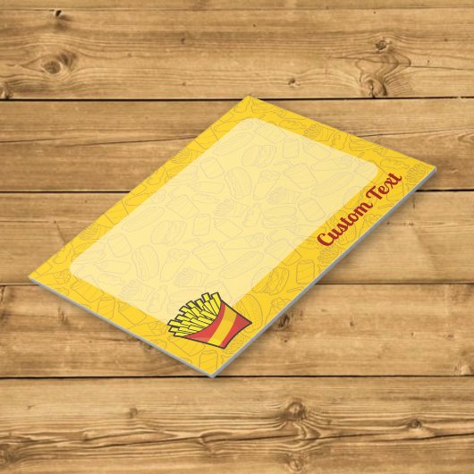 French Fries Notepad Notizblock