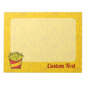 French Fries Notepad Notizblock (Vorderseite)
