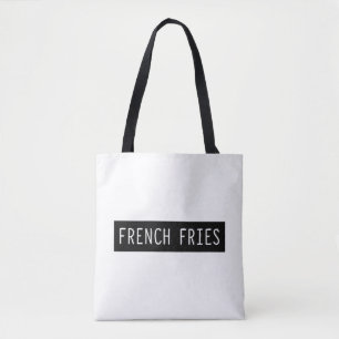 French Fries Old Schreibwriter Letters Tasche