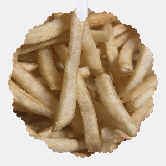French Fries Ornament Karte (Vorderseite)