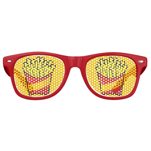 French Fries Partybrille (Vorderseite)