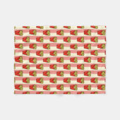 French Fries Pattern Fleecedecke (Vorderseite (Horizontal))