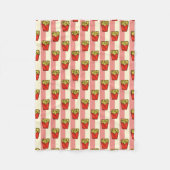 French Fries Pattern Fleecedecke (Vorderseite)