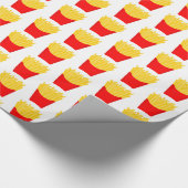 French Fries Pattern Geschenkpapier (Ecke)