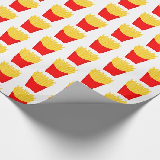 French Fries Pattern Geschenkpapier (Ecke)