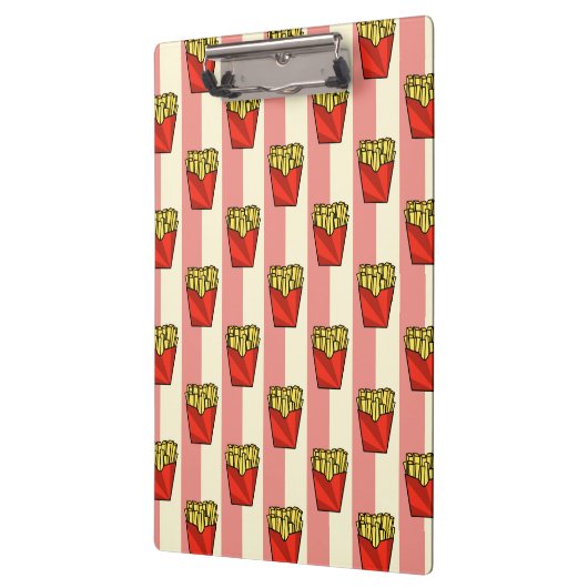 French Fries Pattern Klemmbrett (Links)