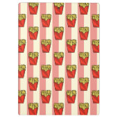 French Fries Pattern Klemmbrett (Rückseite)