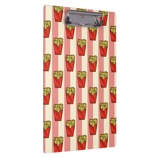 French Fries Pattern Klemmbrett (Rechts)