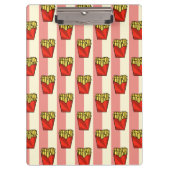French Fries Pattern Klemmbrett (Vorderseite)