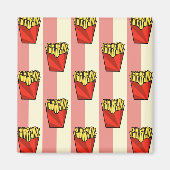 French Fries Pattern Magnet (Vorne)