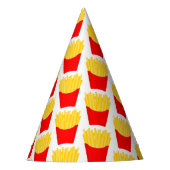 French Fries Pattern Partyhütchen (Vorderseite)
