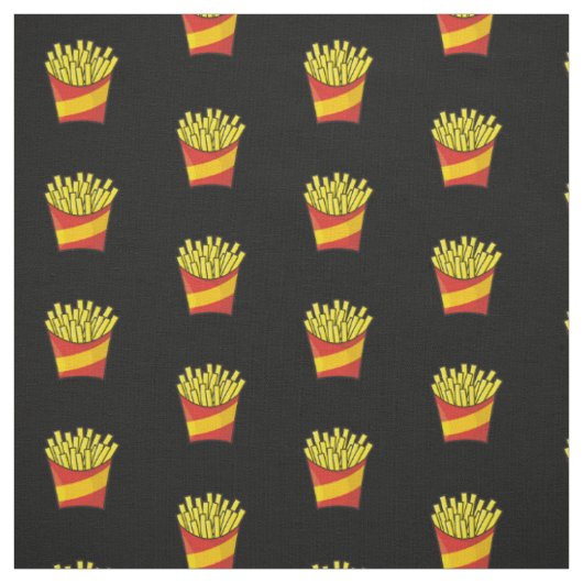 French Fries Pattern Stoff (Muster)