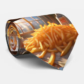 French Fries Platter Neck Tie Krawatte (Gerollt)