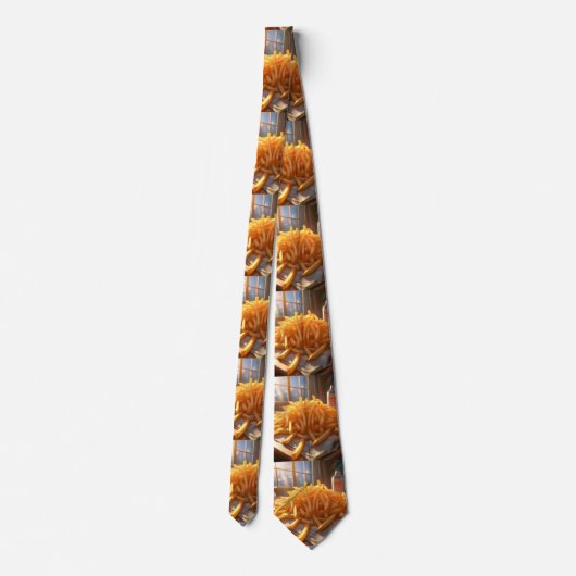 French Fries Platter Neck Tie Krawatte (Rückseite)