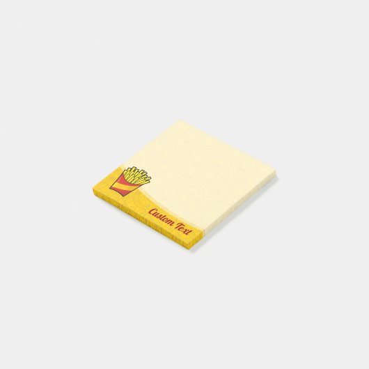 French Fries Post-it Klebezettel (angewinkelt)
