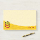 French Fries Post-it Klebezettel (Auf Schreibtisch)