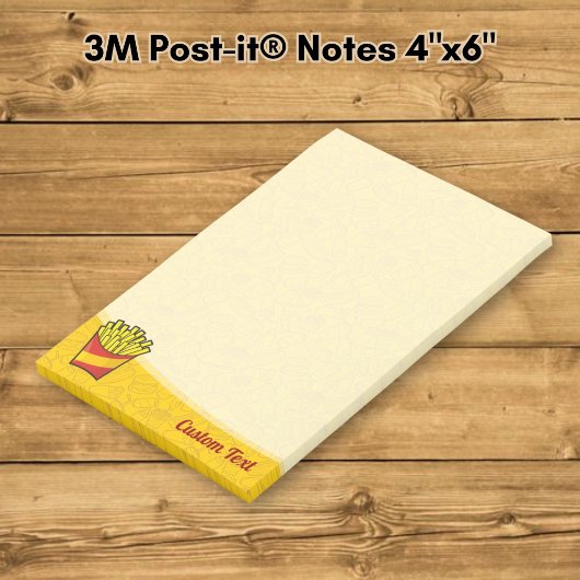 French Fries Post-it Klebezettel