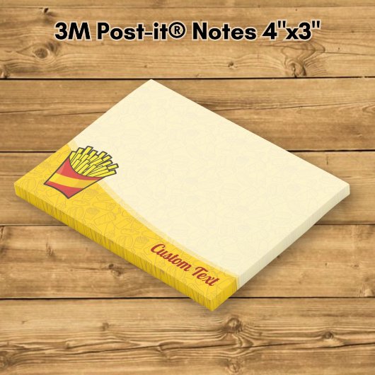 French Fries Post-it Klebezettel