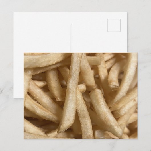 French Fries Postkarte (Vorne/Hinten)