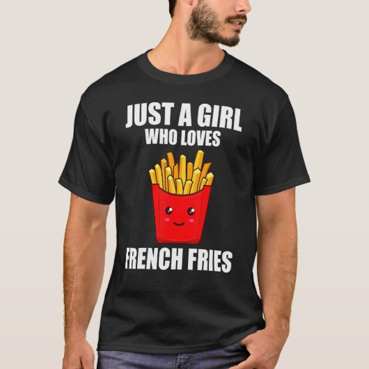 French Fries Potato Französische Frühlingsgebäck G T-Shirt (Vorderseite)