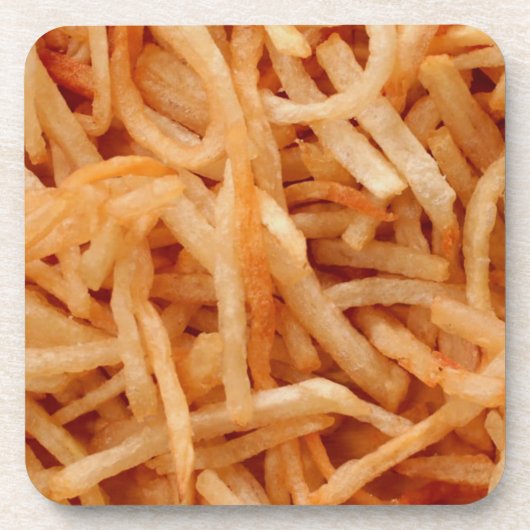 French Fries Potato Fry Getränkeuntersetzer (Vorderseite)