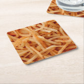 French Fries Potato Fry Rechteckiger Pappuntersetzer (angewinkelt)