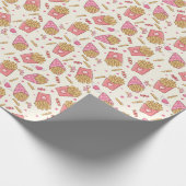 French Fries Retro Valentine Geschenkpapier (Ecke)