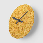 French Fries Runde Wanduhr (Winkel)