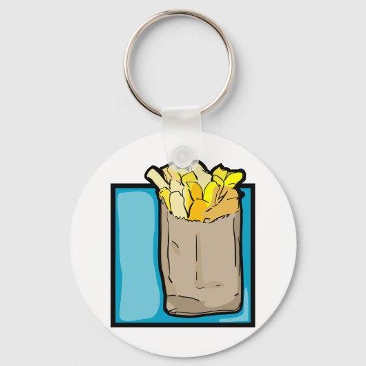 French Fries Schlüsselanhänger (Rückseite)