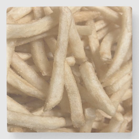 French Fries Steinuntersetzer (Vorderseite)