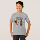 French Fries Telling Raw Potato Dress-up Kid Funny T-Shirt (Vorne ganz)