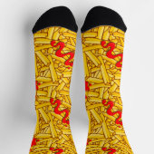 French Fries und Ketchup Novelty Socken (Oben)