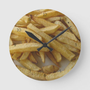 French Fries Wall Clock Runde Wanduhr