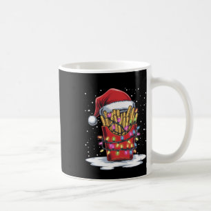French Fries Weihnachtsbaum Weihnachtsmannmütze Li Kaffeetasse