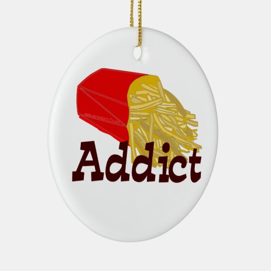 French Fry Addict Keramik Ornament (Rechts)