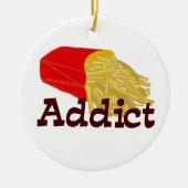 French Fry Addict Keramik Ornament (Vorne)