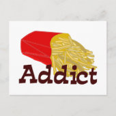 French Fry Addict Postkarte (Vorderseite)