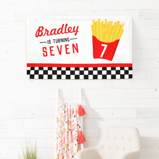 French Fry Birthday Party Banner (Insitu)