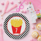 French Fry Birthday Party Pappteller (Party)