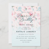French Garden Blumenbrunch & Bubbly Brautparty Einladung (Vorderseite)