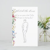 French Garden Party Blume Brautparty (Stehend Vorderseite)