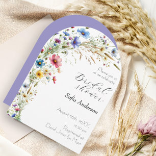 French Garden Party Blume Lavendel Einladung