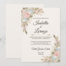 French Garden Romance Suite Wedding Invitations