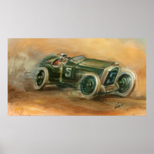 French Grand Prix Racecar by Ethan Harper Poster (Vorne)