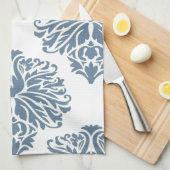 French Gray Elegant Damask Handtuch (Viertel Falte)