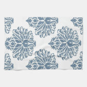 French Gray Elegant Damask Handtuch (Horizontal)